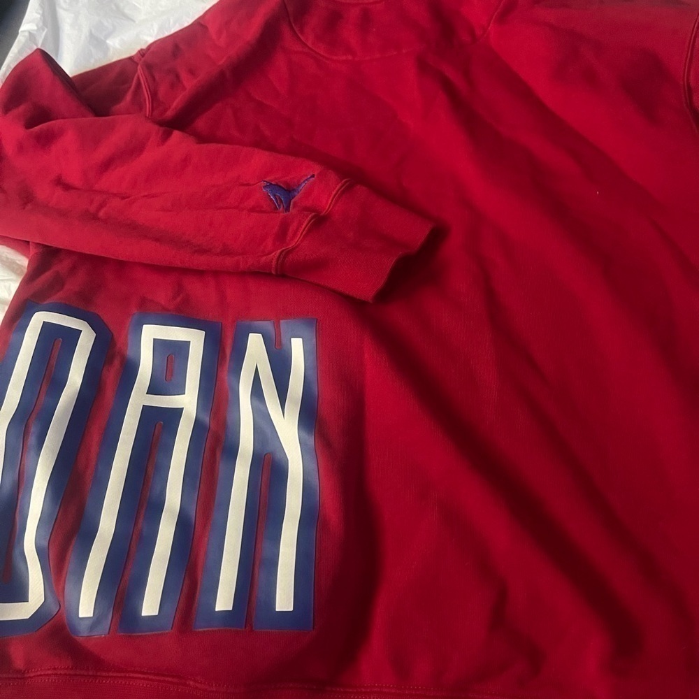 Jordan men red large hoodie long sleeve - Picture 2 of 3